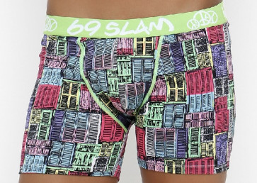 69slam Old Windows Lycra Boxer Men
