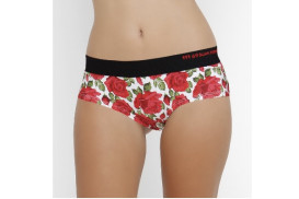 69slam Blooms White Bamboo Boxer Girl