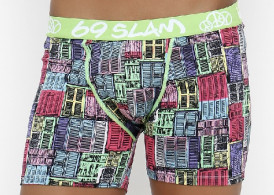 69slam Old Windows Lycra Boxer Men