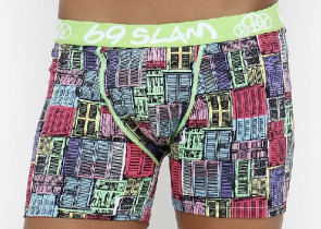 69slam Old Windows Lycra Boxer Men